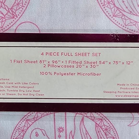 Kids Rule Geo Unicorn Full 4 Piece Sheet Set - Picture 10 of 10